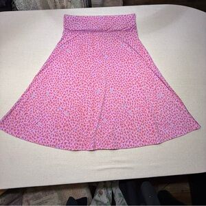 LuLaRoe - Azure - Pink and Blue Skirt - Size XL - NWOT